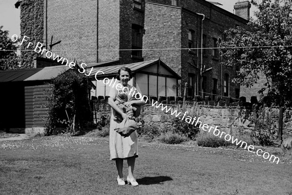 MRS MARTIN IN GARDEN